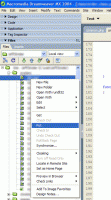 Uploading a file in Dreamweaver through the right-click menu